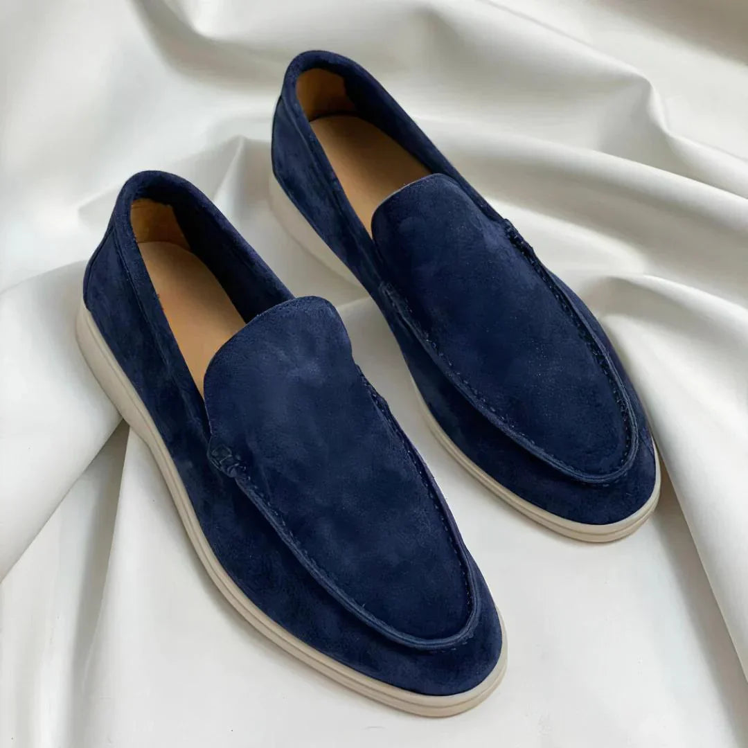 William™ | Tidlösa loafers i mocka med lyxig känsla och maximal komfort