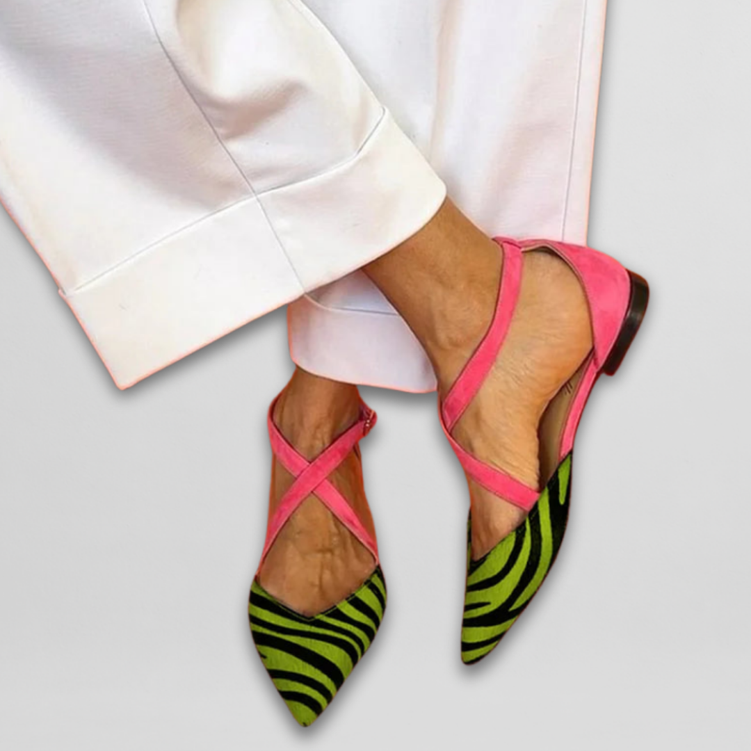 Diana™ | Eleganta flats med sofistikerat ankelband
