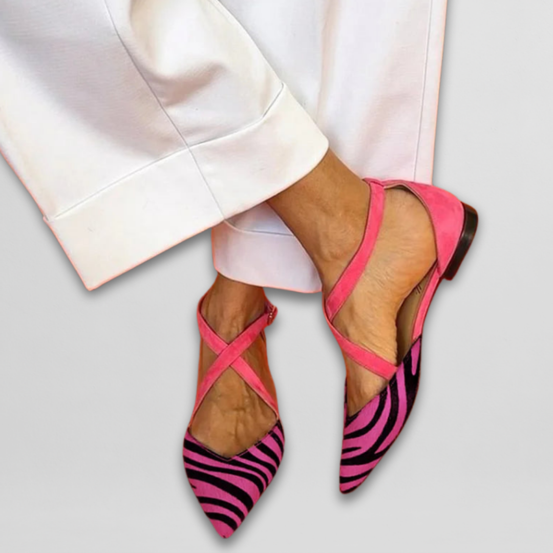 Diana™ | Eleganta flats med sofistikerat ankelband