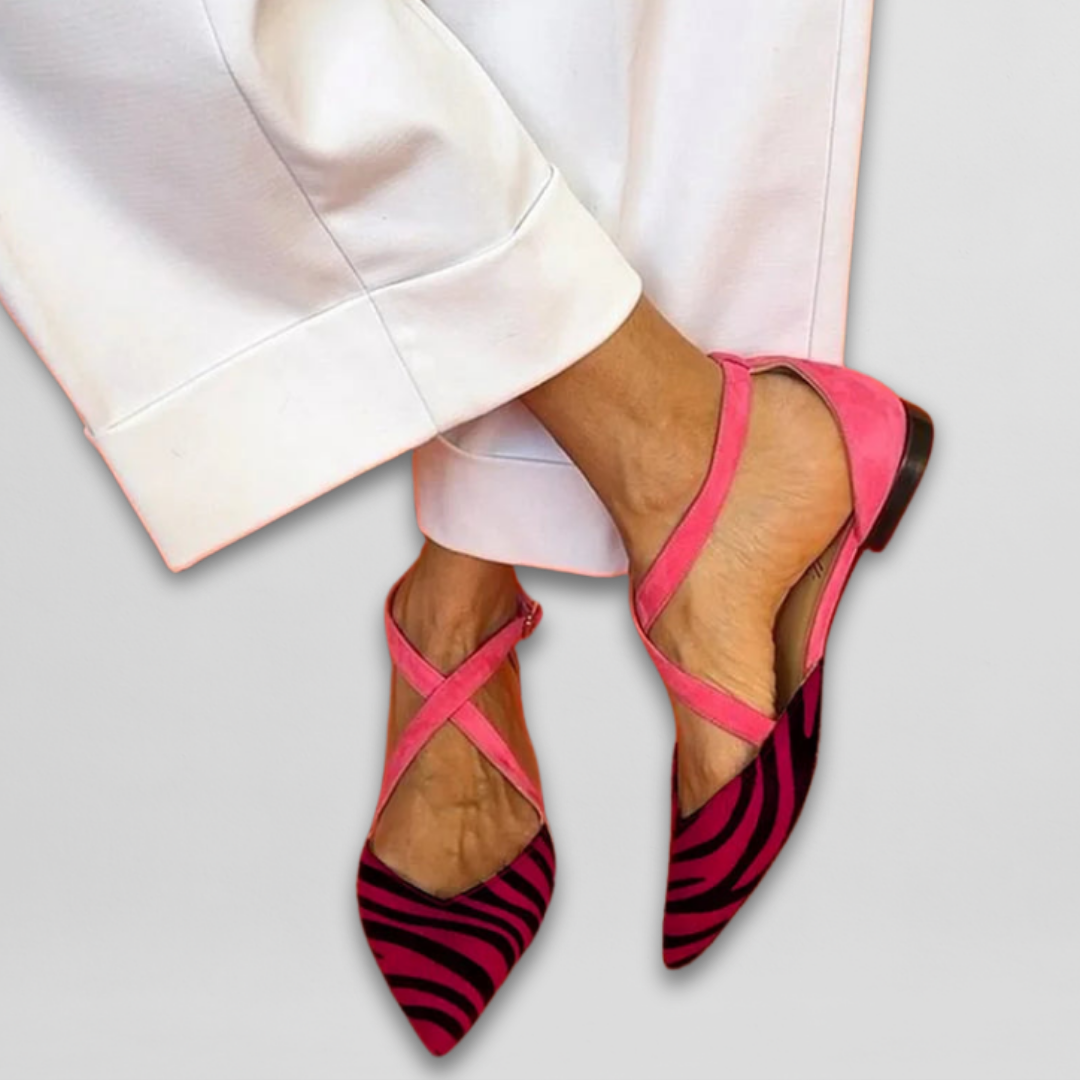 Diana™ | Eleganta flats med sofistikerat ankelband