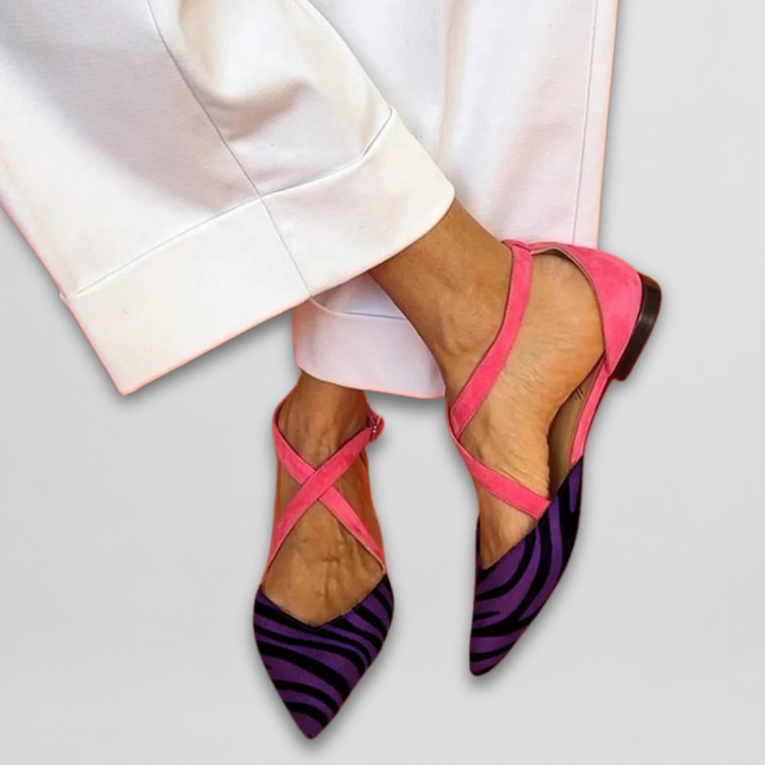 Diana™ | Eleganta flats med sofistikerat ankelband