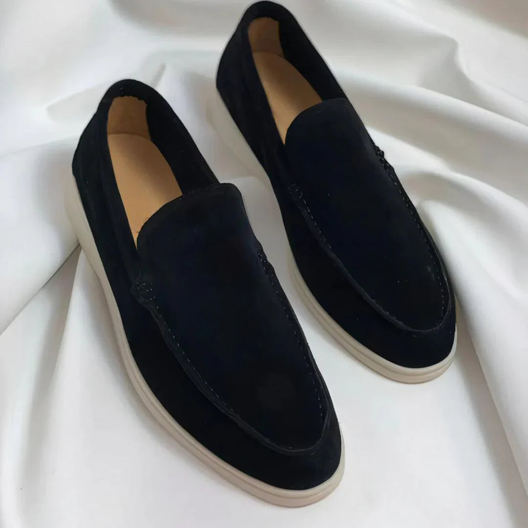 William™ | Tidlösa loafers i mocka med lyxig känsla och maximal komfort
