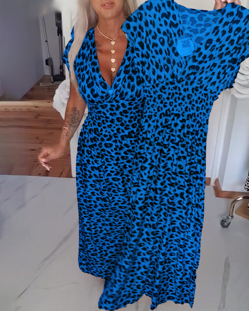 Ingela™ | Elegant maxiklänning med leopardmönster