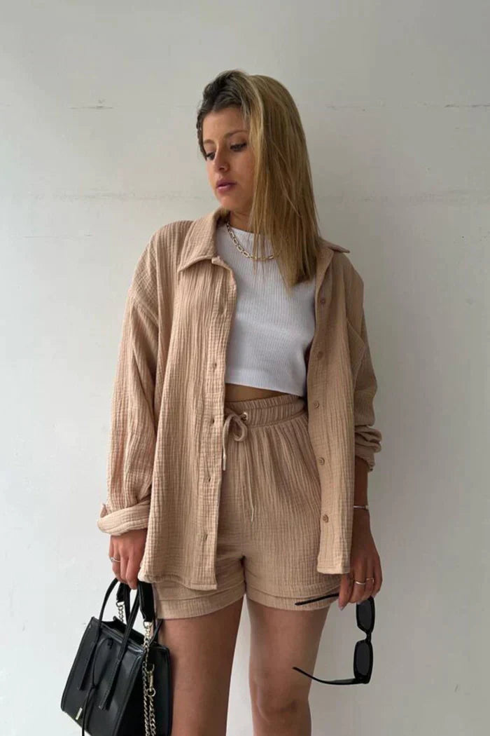 Nicolina™ | Stilren tvådelad set för enkel elegans