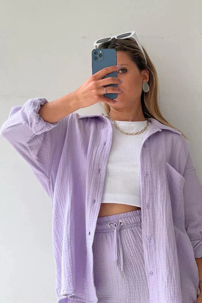 Nicolina™ | Stilren tvådelad set för enkel elegans