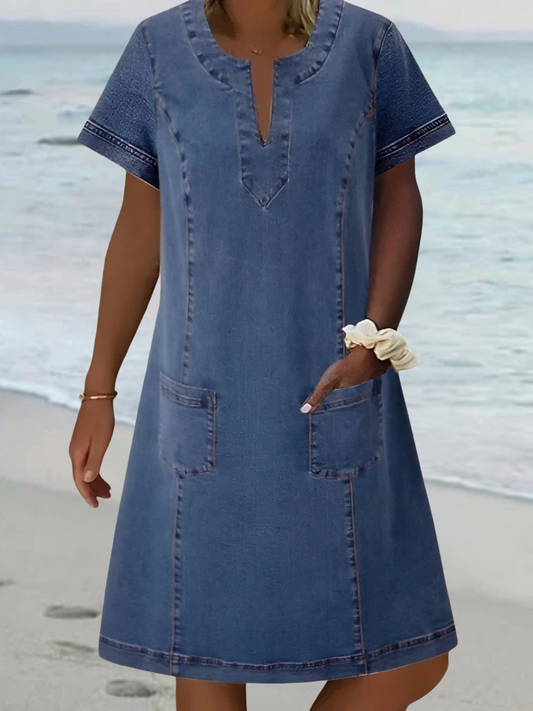 Blenda™ – Mjuk denimklänning med avslappnad elegans