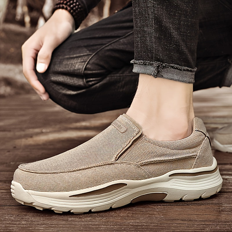 Herr Canvas Loafers – Andas Mesh och EVA-sula