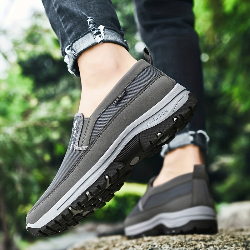 Herr Stickade Andas Loafers – Halkfria Utomhussneakers