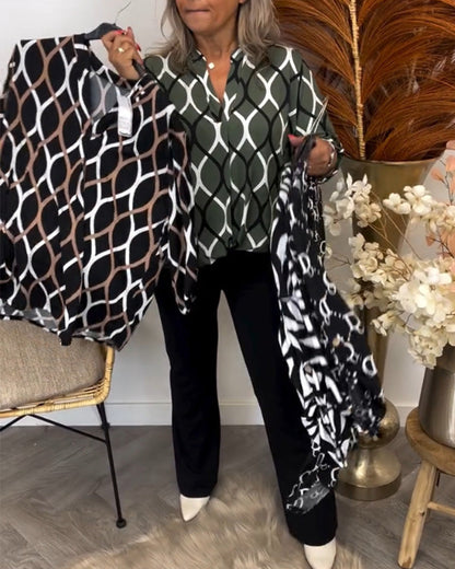Nathalie™ | Luftig Blus med Stil