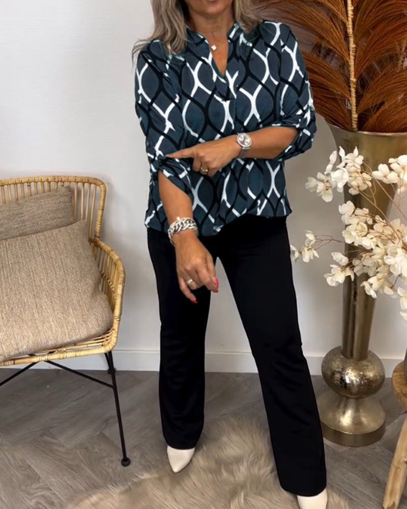 Nathalie™ | Luftig Blus med Stil
