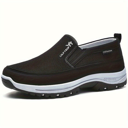 Herr Stickade Andas Loafers – Halkfria Utomhussneakers