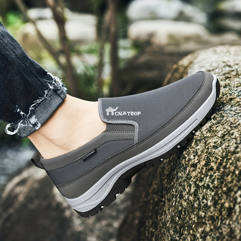 Herr Stickade Andas Loafers – Halkfria Utomhussneakers