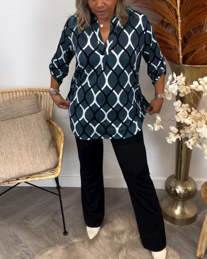 Nathalie™ | Luftig Blus med Stil