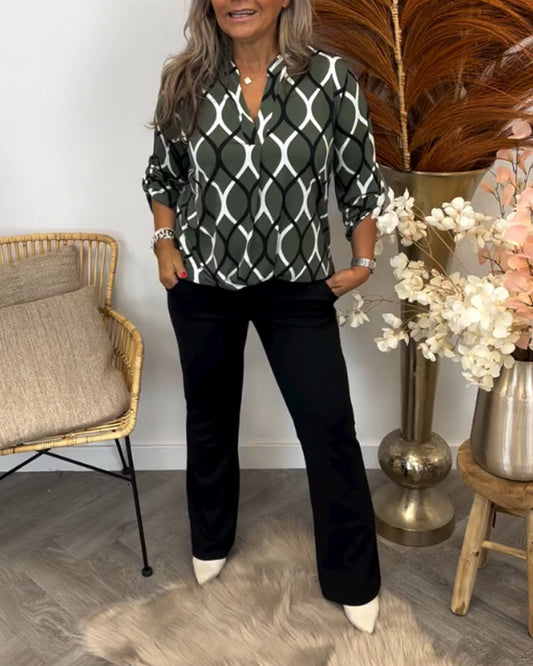 Nathalie™ | Luftig Blus med Stil