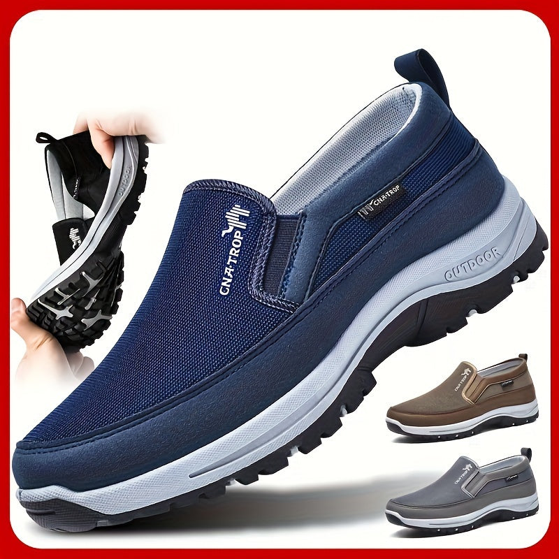 Herr Stickade Andas Loafers – Halkfria Utomhussneakers