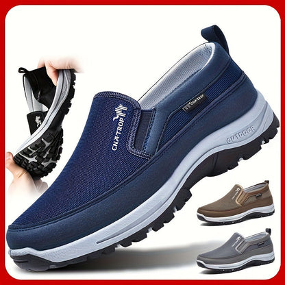 Herr Stickade Andas Loafers – Halkfria Utomhussneakers