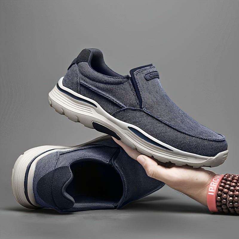 Herr Canvas Loafers – Andas Mesh och EVA-sula