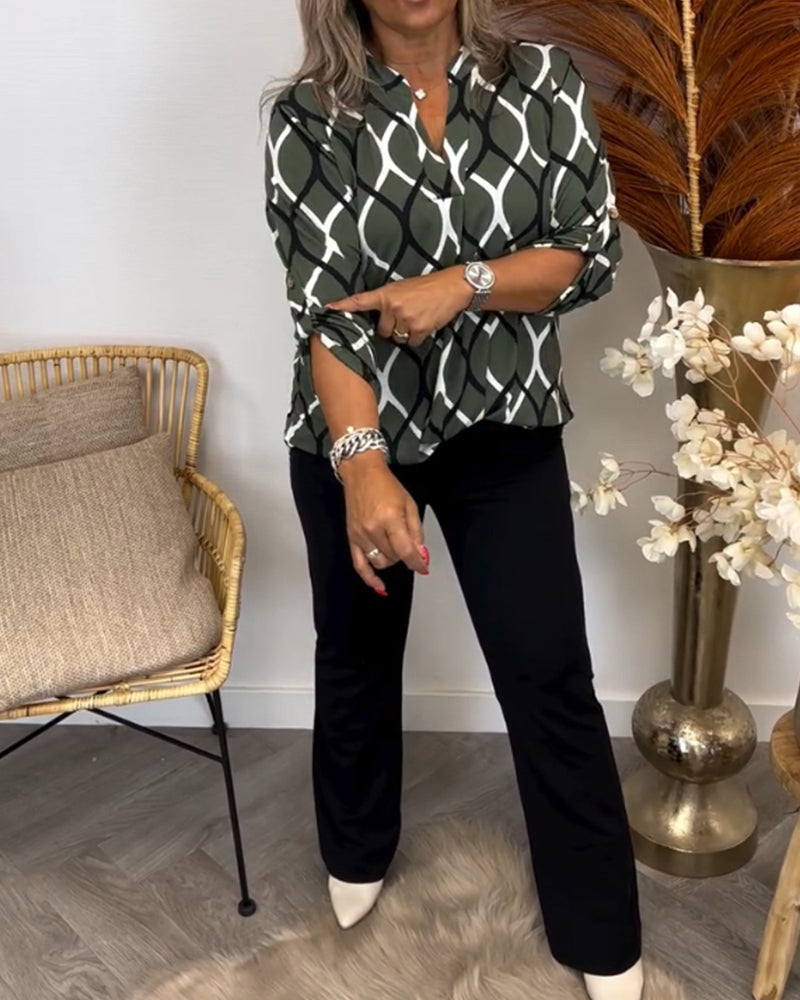 Nathalie™ | Luftig Blus med Stil