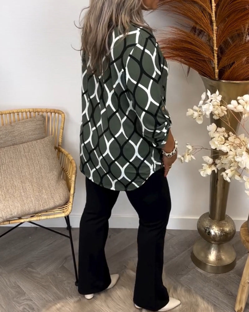 Nathalie™ | Luftig Blus med Stil