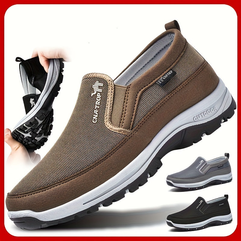 Herr Stickade Andas Loafers – Halkfria Utomhussneakers
