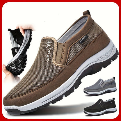 Herr Stickade Andas Loafers – Halkfria Utomhussneakers