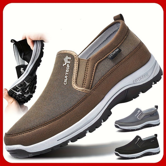 Herr Stickade Andas Loafers – Halkfria Utomhussneakers