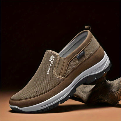 Herr Stickade Andas Loafers – Halkfria Utomhussneakers