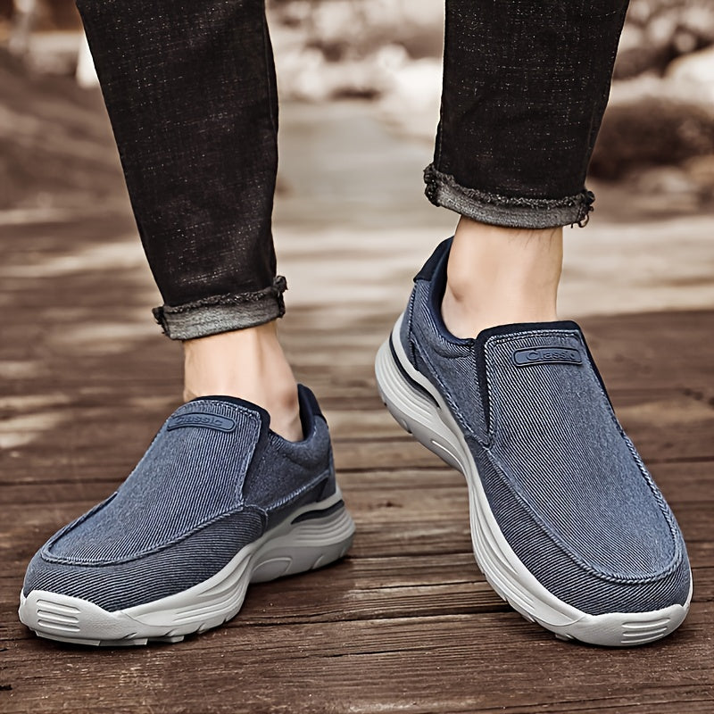 Herr Canvas Loafers – Andas Mesh och EVA-sula