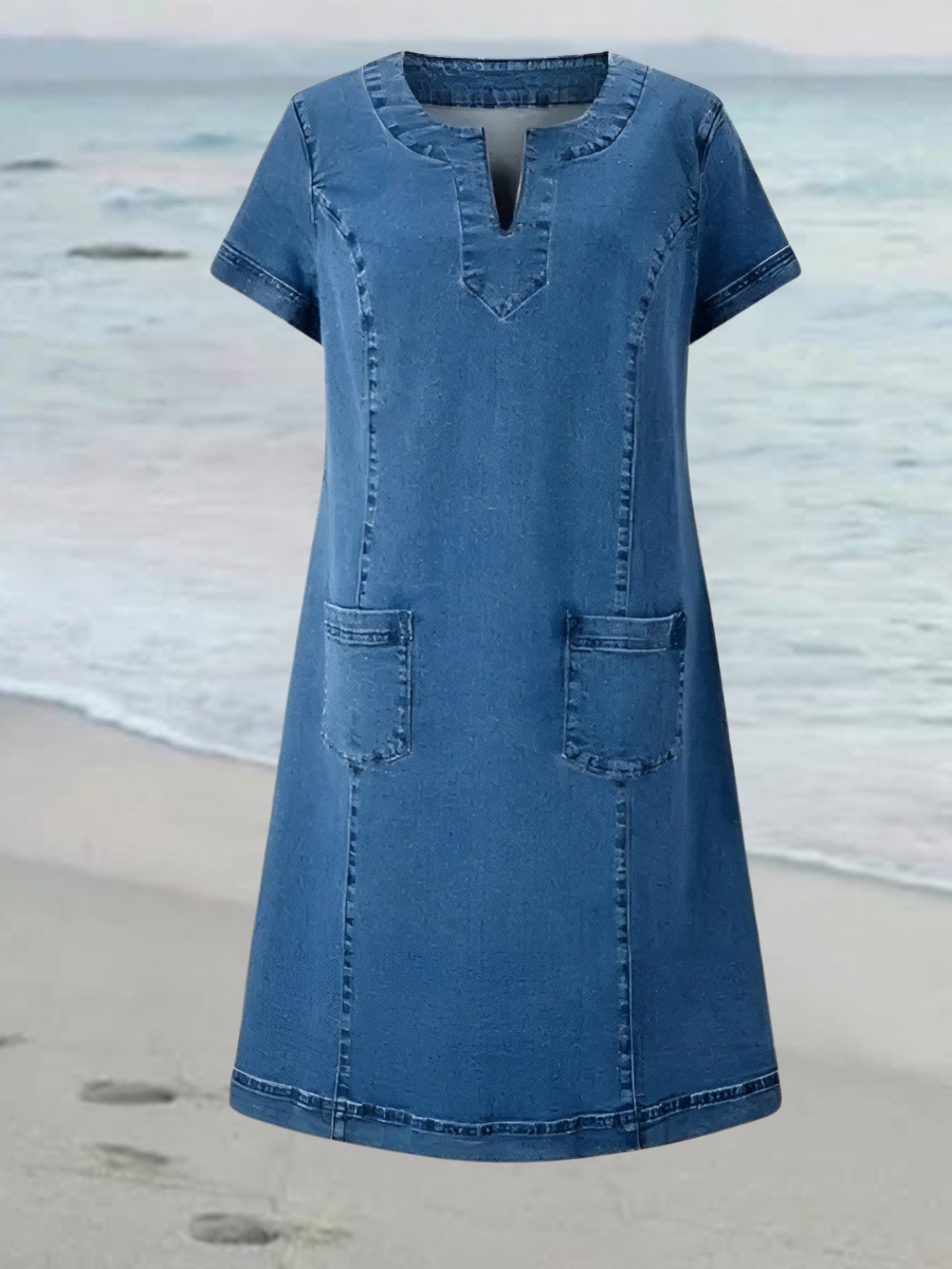 Blenda™ – Mjuk denimklänning med avslappnad elegans