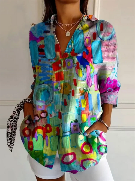 Desiree - Lång Stilren Blus