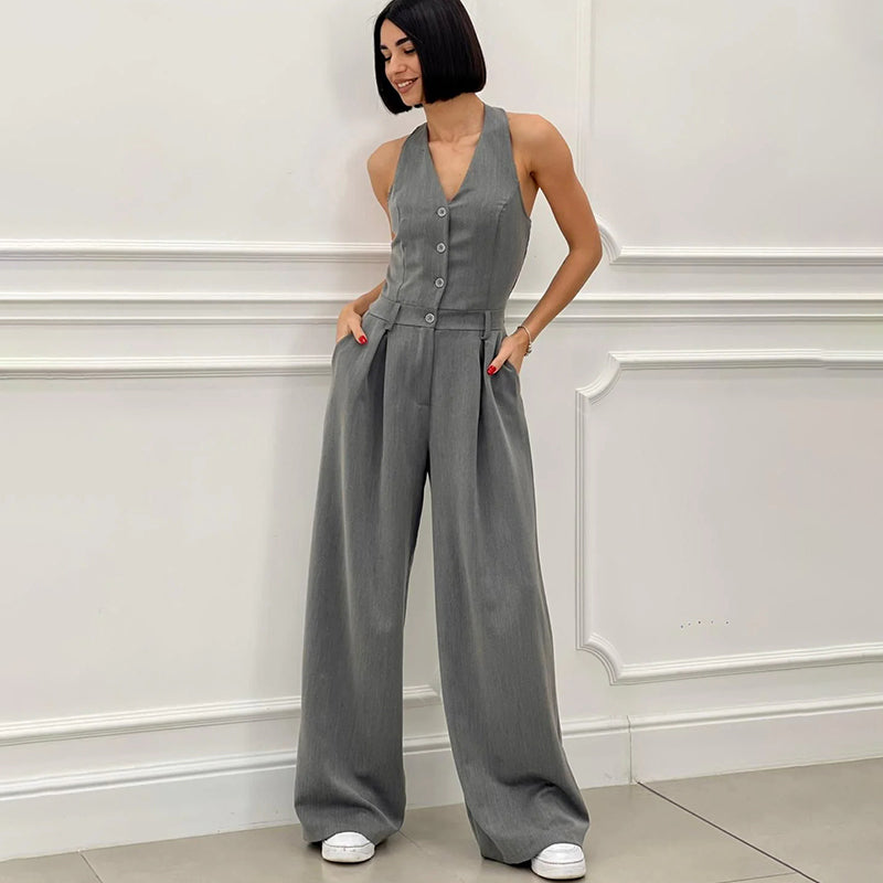 Emelie | Ärmlös jumpsuit